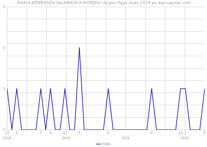 MARIA ESPERANZA SALAMANCA MORENO (Spain) Page visits 2024 