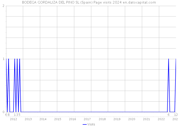 BODEGA GORDALIZA DEL PINO SL (Spain) Page visits 2024 