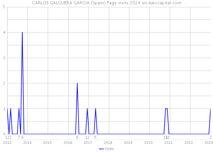 CARLOS GALGUERA GARCIA (Spain) Page visits 2024 