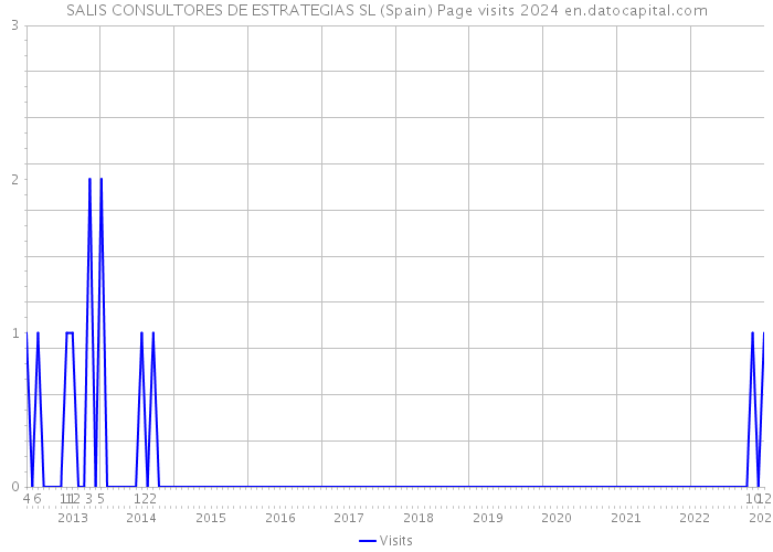 SALIS CONSULTORES DE ESTRATEGIAS SL (Spain) Page visits 2024 