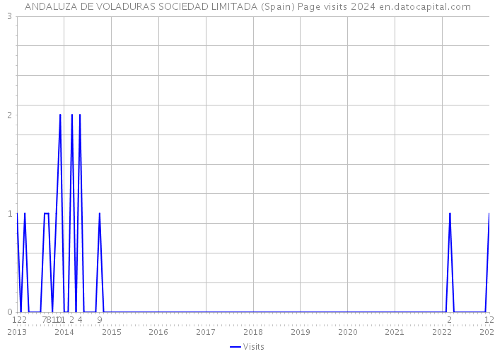 ANDALUZA DE VOLADURAS SOCIEDAD LIMITADA (Spain) Page visits 2024 