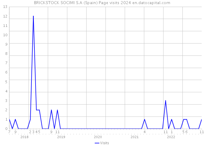 BRICKSTOCK SOCIMI S.A (Spain) Page visits 2024 