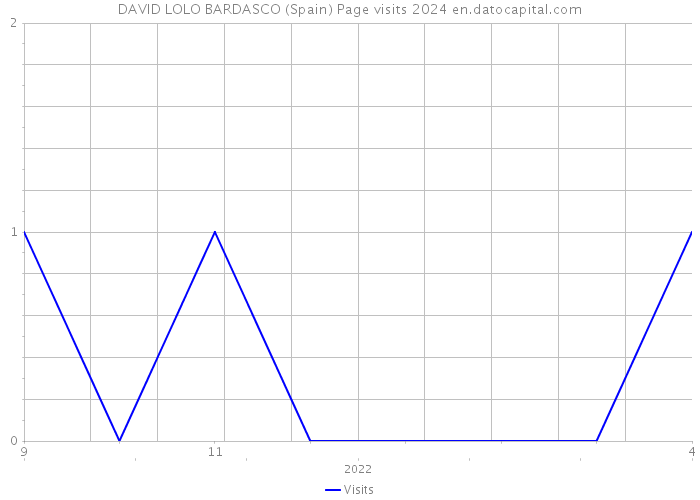 DAVID LOLO BARDASCO (Spain) Page visits 2024 