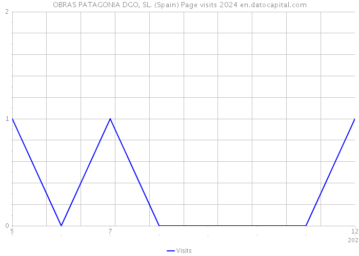 OBRAS PATAGONIA DGO, SL. (Spain) Page visits 2024 