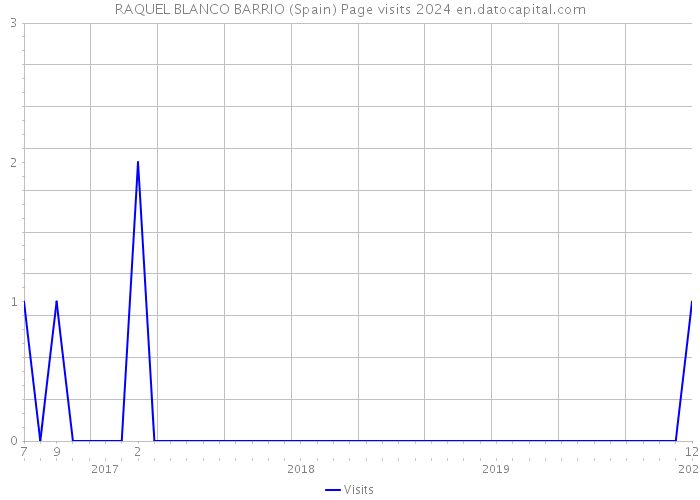 RAQUEL BLANCO BARRIO (Spain) Page visits 2024 