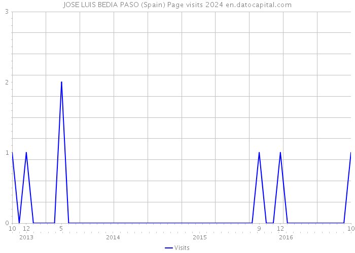 JOSE LUIS BEDIA PASO (Spain) Page visits 2024 