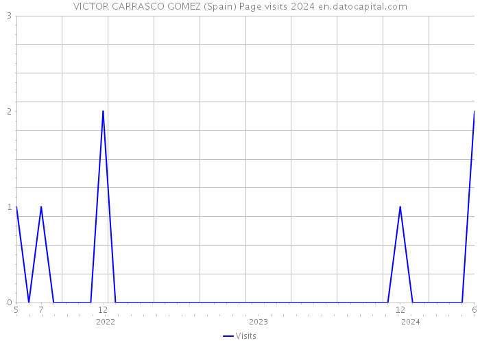 VICTOR CARRASCO GOMEZ (Spain) Page visits 2024 