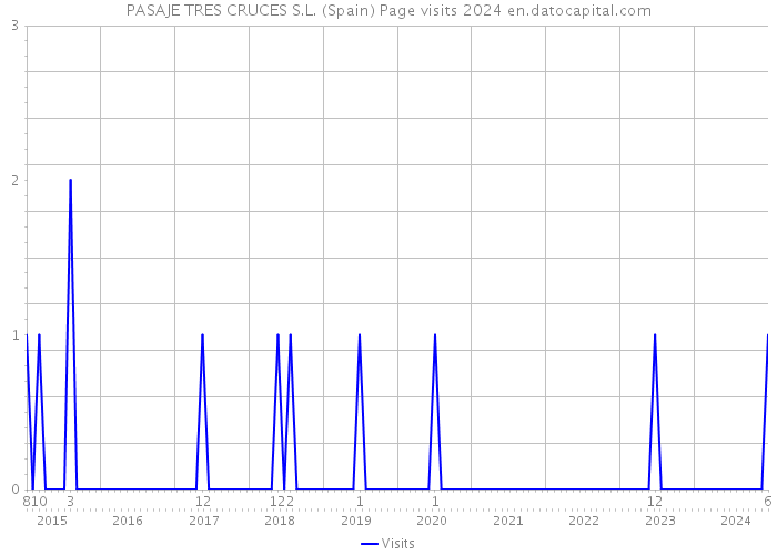 PASAJE TRES CRUCES S.L. (Spain) Page visits 2024 