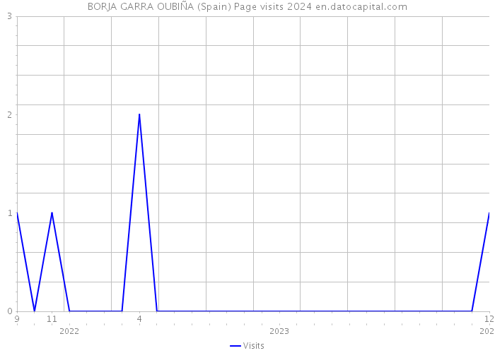 BORJA GARRA OUBIÑA (Spain) Page visits 2024 