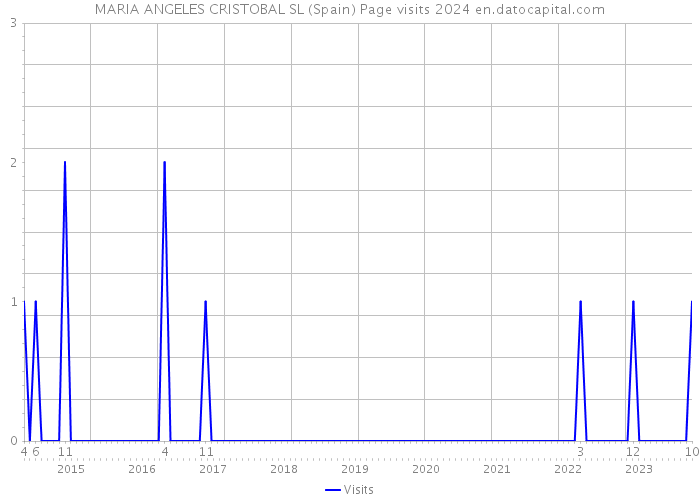 MARIA ANGELES CRISTOBAL SL (Spain) Page visits 2024 