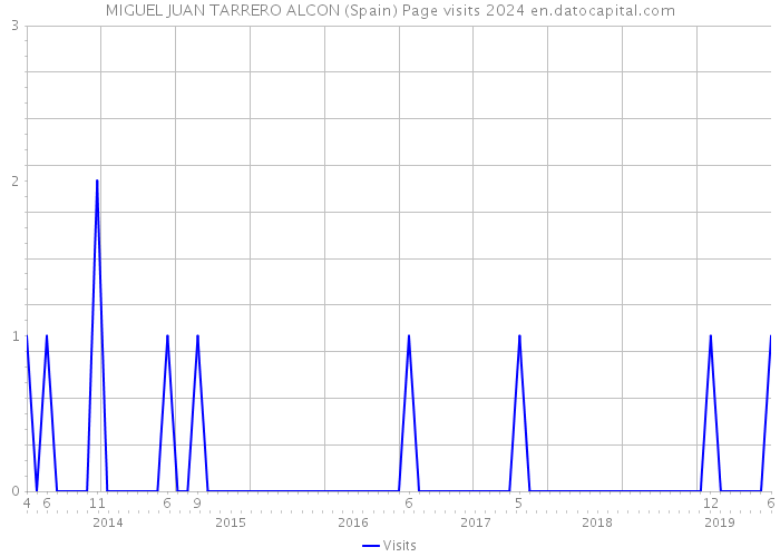 MIGUEL JUAN TARRERO ALCON (Spain) Page visits 2024 