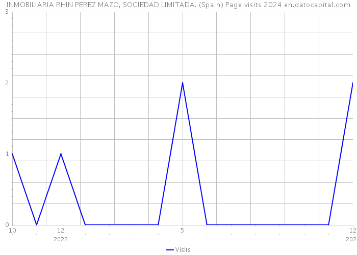 INMOBILIARIA RHIN PEREZ MAZO, SOCIEDAD LIMITADA. (Spain) Page visits 2024 