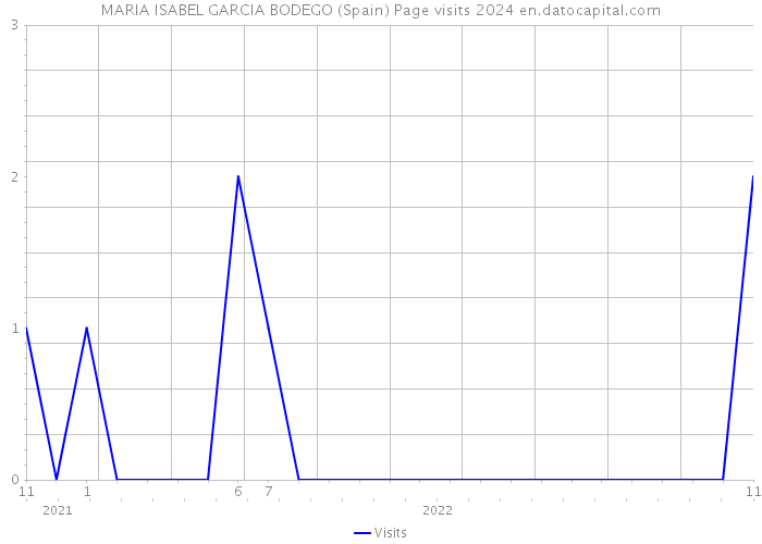 MARIA ISABEL GARCIA BODEGO (Spain) Page visits 2024 