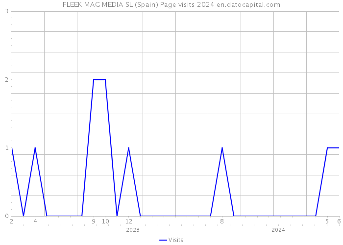 FLEEK MAG MEDIA SL (Spain) Page visits 2024 