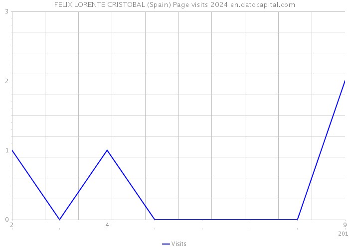 FELIX LORENTE CRISTOBAL (Spain) Page visits 2024 