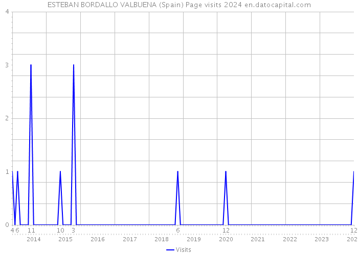 ESTEBAN BORDALLO VALBUENA (Spain) Page visits 2024 