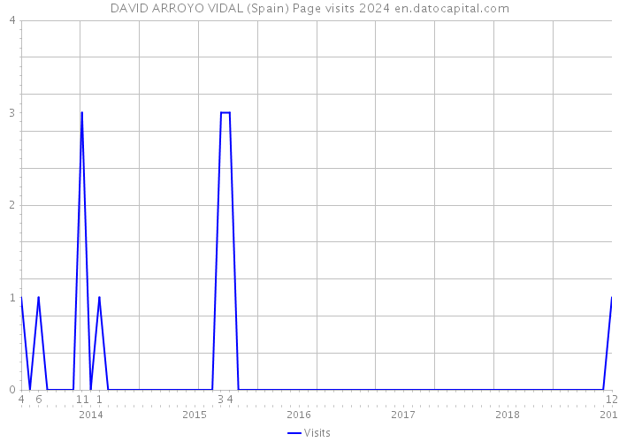 DAVID ARROYO VIDAL (Spain) Page visits 2024 