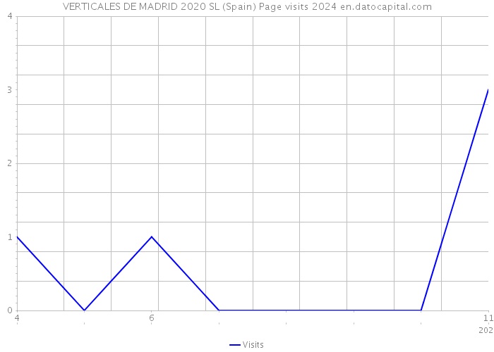 VERTICALES DE MADRID 2020 SL (Spain) Page visits 2024 