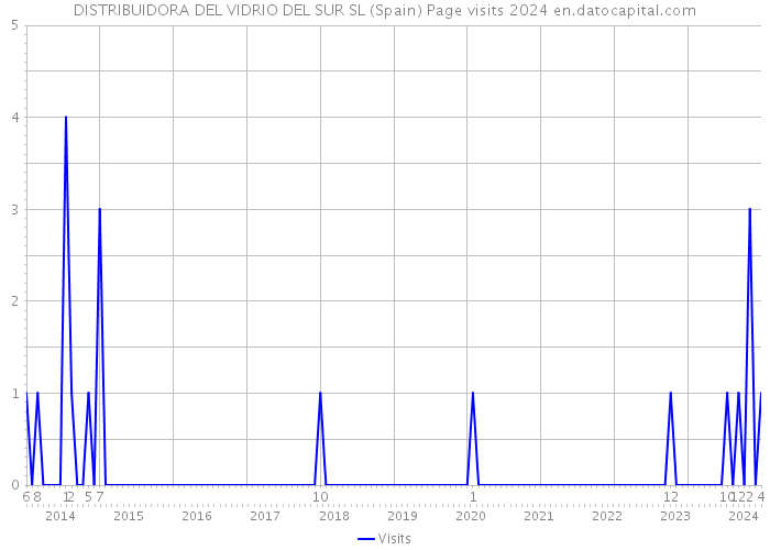 DISTRIBUIDORA DEL VIDRIO DEL SUR SL (Spain) Page visits 2024 