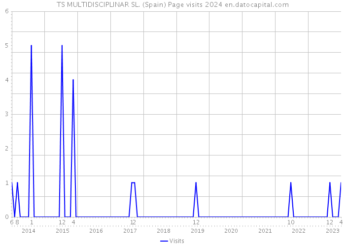 TS MULTIDISCIPLINAR SL. (Spain) Page visits 2024 