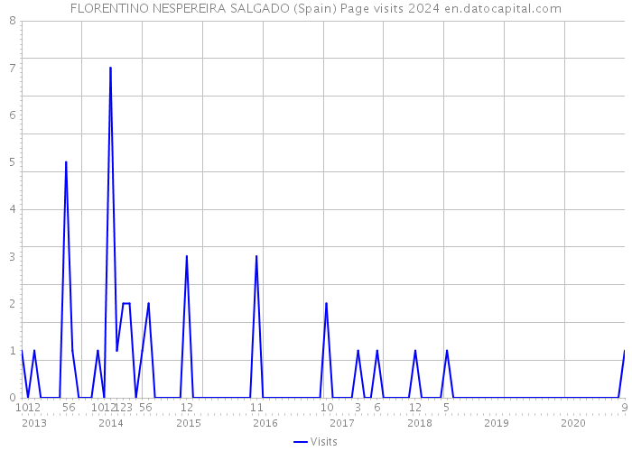 FLORENTINO NESPEREIRA SALGADO (Spain) Page visits 2024 