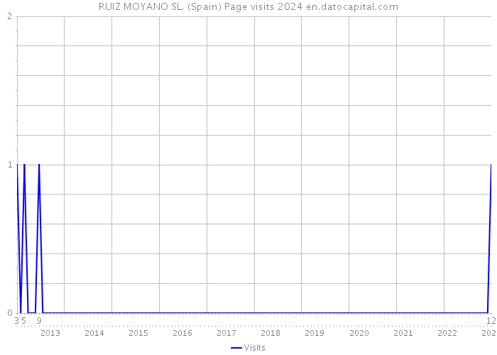 RUIZ MOYANO SL. (Spain) Page visits 2024 