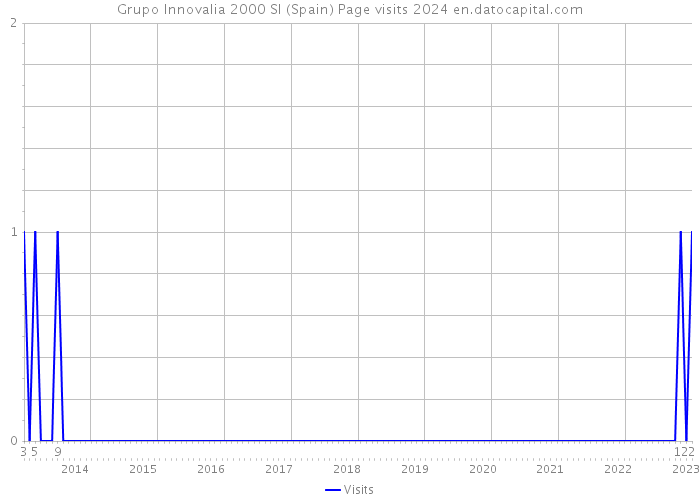 Grupo Innovalia 2000 Sl (Spain) Page visits 2024 