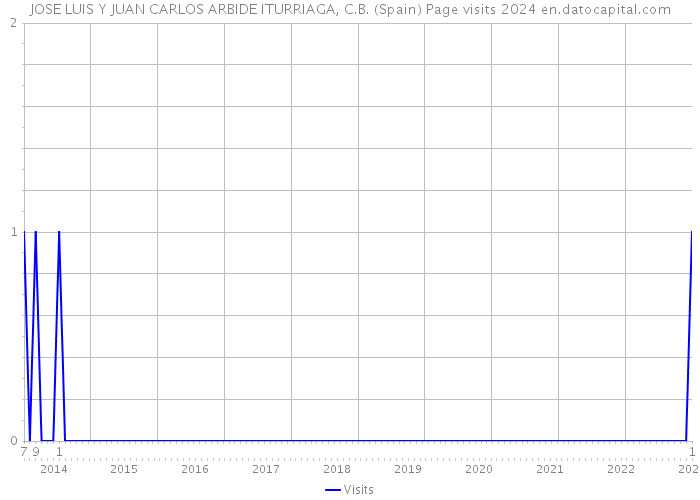 JOSE LUIS Y JUAN CARLOS ARBIDE ITURRIAGA, C.B. (Spain) Page visits 2024 