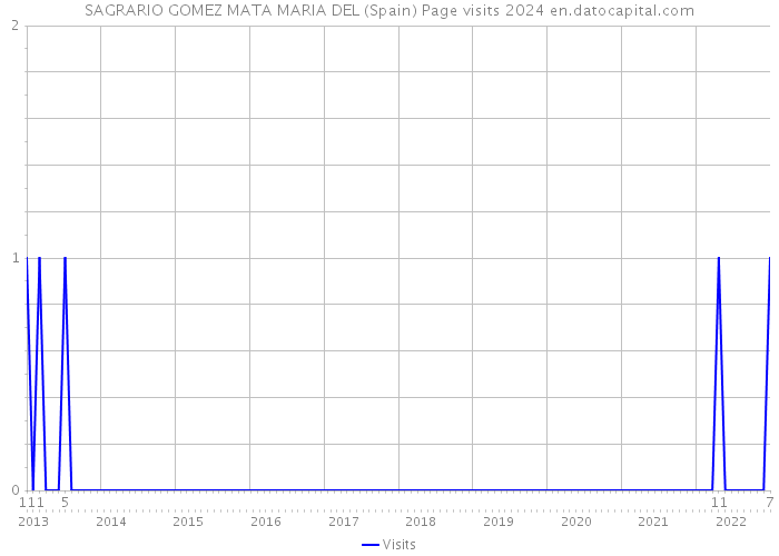 SAGRARIO GOMEZ MATA MARIA DEL (Spain) Page visits 2024 