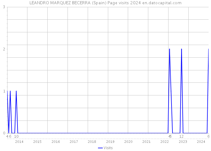 LEANDRO MARQUEZ BECERRA (Spain) Page visits 2024 