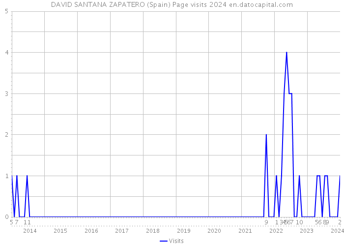 DAVID SANTANA ZAPATERO (Spain) Page visits 2024 