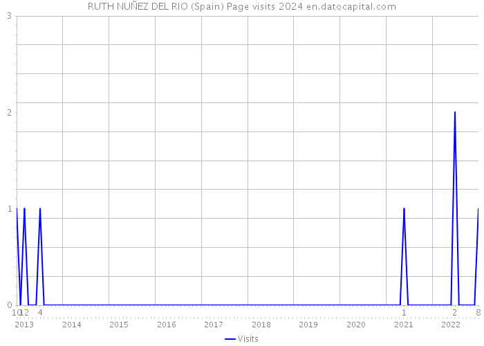 RUTH NUÑEZ DEL RIO (Spain) Page visits 2024 