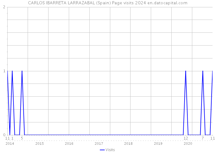 CARLOS IBARRETA LARRAZABAL (Spain) Page visits 2024 