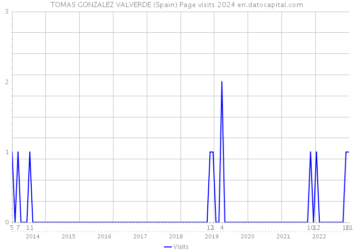 TOMAS GONZALEZ VALVERDE (Spain) Page visits 2024 