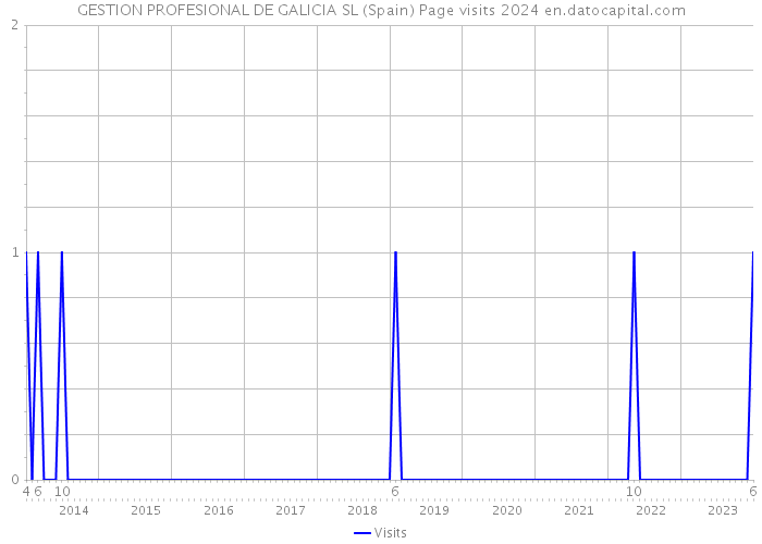 GESTION PROFESIONAL DE GALICIA SL (Spain) Page visits 2024 