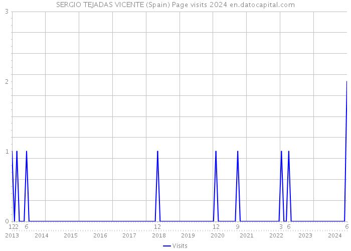 SERGIO TEJADAS VICENTE (Spain) Page visits 2024 