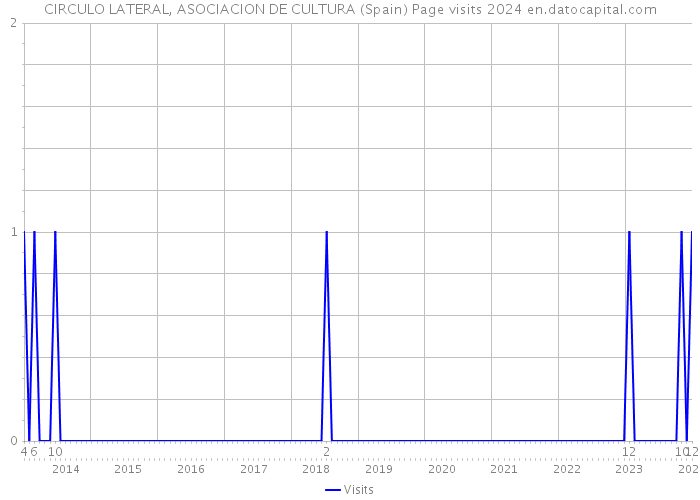 CIRCULO LATERAL, ASOCIACION DE CULTURA (Spain) Page visits 2024 