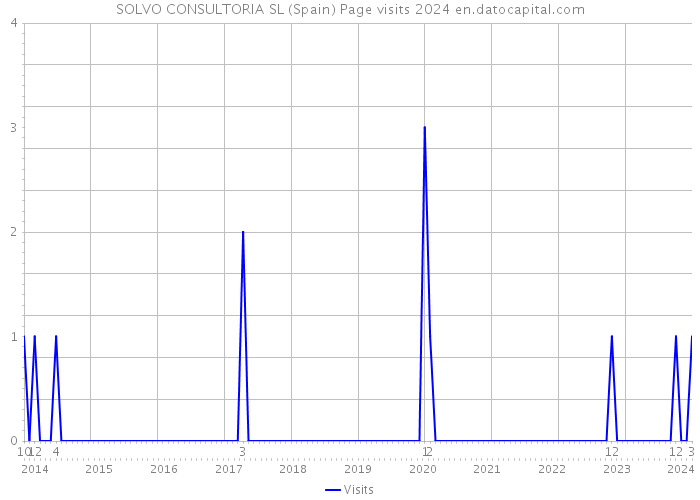 SOLVO CONSULTORIA SL (Spain) Page visits 2024 