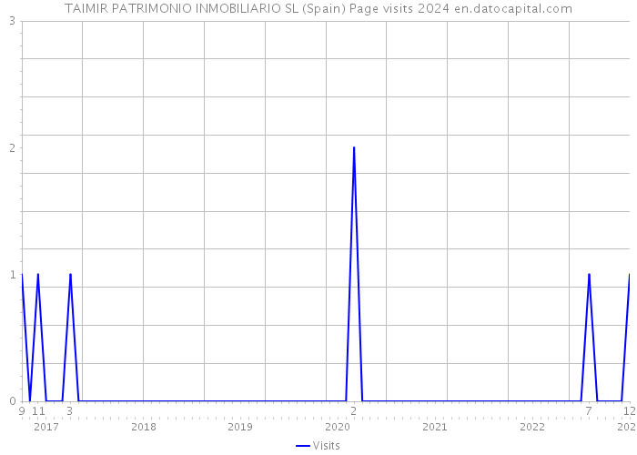 TAIMIR PATRIMONIO INMOBILIARIO SL (Spain) Page visits 2024 