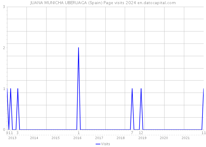 JUANA MUNICHA UBERUAGA (Spain) Page visits 2024 