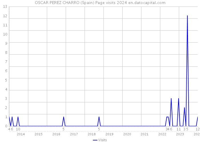 OSCAR PEREZ CHARRO (Spain) Page visits 2024 