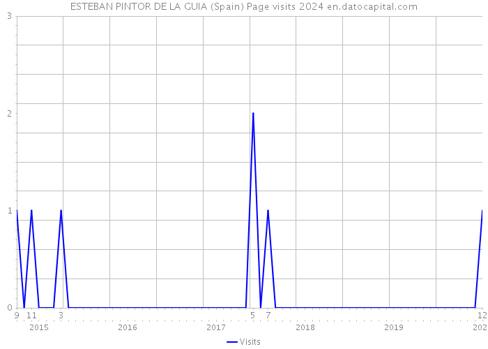 ESTEBAN PINTOR DE LA GUIA (Spain) Page visits 2024 