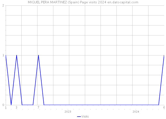 MIGUEL PERA MARTINEZ (Spain) Page visits 2024 