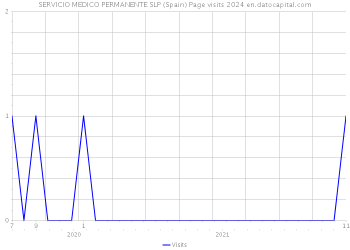 SERVICIO MEDICO PERMANENTE SLP (Spain) Page visits 2024 
