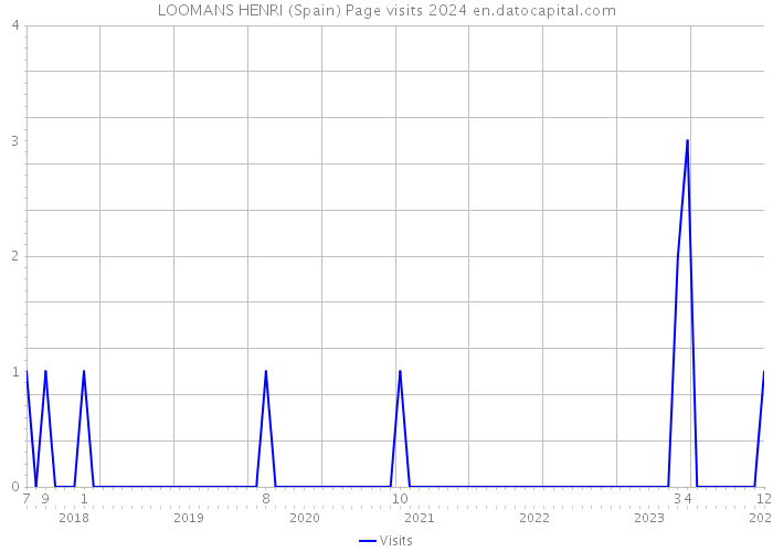 LOOMANS HENRI (Spain) Page visits 2024 