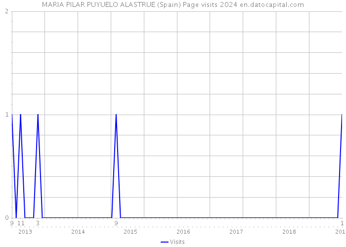 MARIA PILAR PUYUELO ALASTRUE (Spain) Page visits 2024 