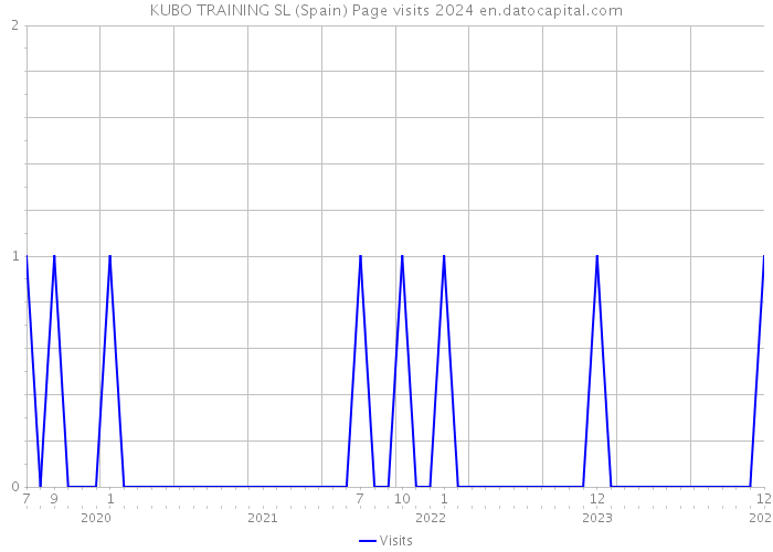 KUBO TRAINING SL (Spain) Page visits 2024 