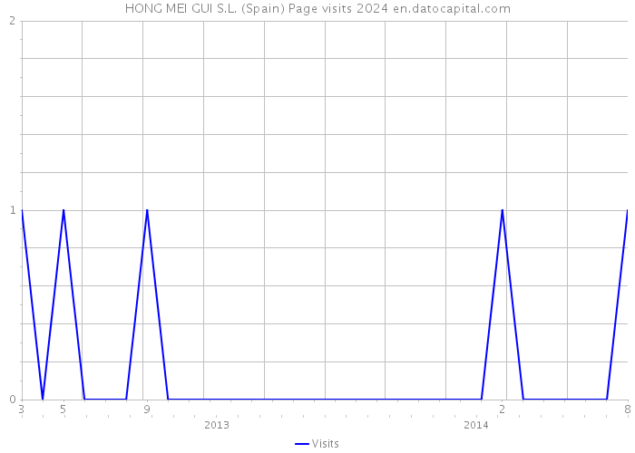 HONG MEI GUI S.L. (Spain) Page visits 2024 