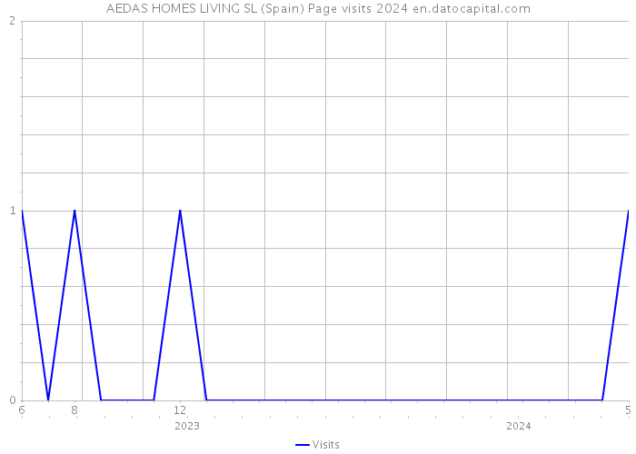 AEDAS HOMES LIVING SL (Spain) Page visits 2024 