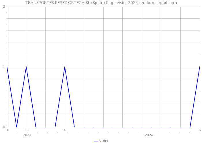 TRANSPORTES PEREZ ORTEGA SL (Spain) Page visits 2024 